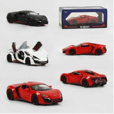 Машинка GT - 07670 (24/2) "Авто Експерт", 3 кольори, металопластик, 1:24, звук, світло, інерція, рухомі елементи, у коробці, ВИДАЄТЬСЯ МІКС ВИДІВ