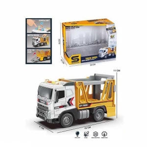 Спецтехніка JS 177 (48/2) "Автовоз", масштаб 1:20, інерція, підсвічування, звуки, гумові колеса, рухомі елементи, в коробці