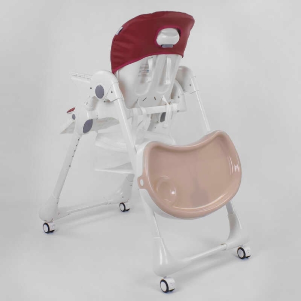 Стільчик для годування Toti W-22019 (1) м'який PU, м'який вкладиш, 4 колеса, знімний столик, в коробці