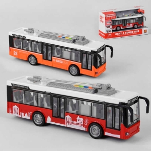 Тролейбус WY 911 AB (24) 2 види, інерція, світло, звук, в коробці