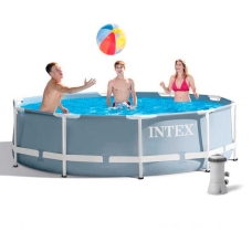 Intex Басейн каркасний 26702 NP від 6 років, насос та фільтр у комплекті, 4485л, 305х76 см, в коробці