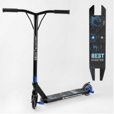 Самокат трюковий Best Scooter 54528 HIC-система, ПЕГИ, алюмінієвий диск та дека, колеса PU d-110мм, ширина керма-52см, висота - 83см, в коробці