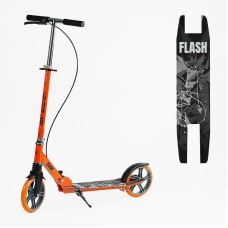 Самокат двоколісний "Best Scooter" FL-80811 (4) сталева рама, ручне гальмо, колеса PU 200мм, 1 амортизатор передній, в коробці