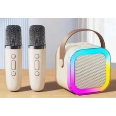 Караоке С 65427 (40) bluetooth, 2 мікрофони, type-c, TF-картка, зміна голосу, регуляція гучності, в коробці