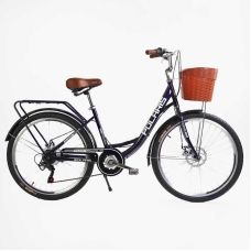 Велосипед міський Corso Polaris 26" PS-36620 + КОШИК