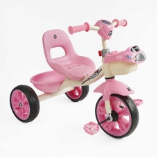 Велосипед 3-х колісний BS-60725 "Best Trike" колеса EVA переднє 10", заднє 8", сталева рама, УКР. ОЗВУЧУВАННЯ, кошик, в коробці