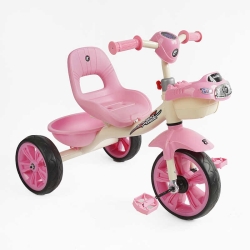 Велосипед 3-х колісний BS-60725 "Best Trike" колеса EVA переднє 10", заднє 8", сталева рама, УКР. ОЗВУЧУВАННЯ, кошик, в коробці