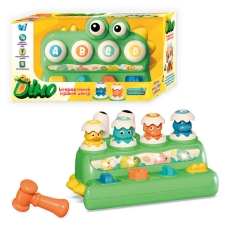 Ігровий центр 53179 (24) "WToys", “Діно”, ОЗВУЧУВАННЯ УКРАЇНСЬКОЮ МОВОЮ, молоток, стукалка, пальчикова гра, підсвічування, пісня, в коробці