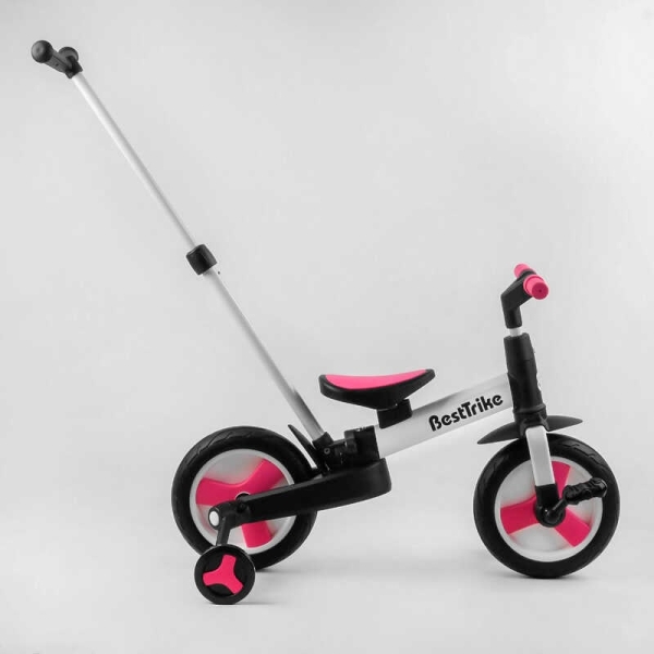 Велосипед-трансформер Best Trike 55475 колеса PU 10'', батьківська ручка, знімні педалі