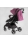 Візок прогулянковий дитячий "JOY" Comfort L-30201 колір ФІОЛЕТОВИЙ, рама сталь з алюмінієм, футкавер, підсклянник, телескопічна ручка