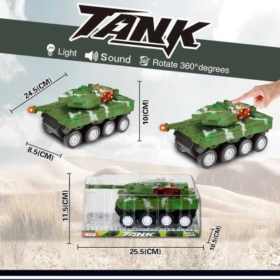Танк 383-53 D (120/2) підсвічування, звук, інерція, в слюді