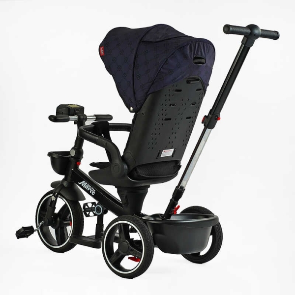 Велосипед 9155/331-09 BestTrike "Marco" поворотне сидіння, складне кермо, колеса з прогумованим PU, кошик, телескопічна ручка, фара музична