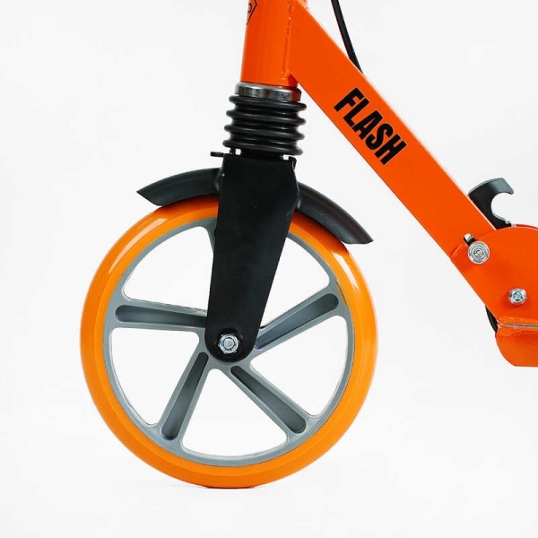 Самокат двоколісний "Best Scooter" FL-80811 (4) сталева рама, ручне гальмо, колеса PU 200мм, 1 амортизатор передній, в коробці