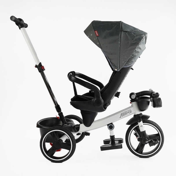 Велосипед 9155/603-85 BestTrike "Marco" поворотне сидіння, складне кермо, колеса з прогумованим PU, кошик, телескопічна ручка, фара музична