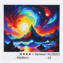 Картина за номерами WL 200212 (30) WToys, 40х50 см, світиться у темряві, в коробці