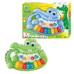 Піаніно музичне 87270 (60) WToys, Українське озвучення, музичні ноти, цифри, мелодії, пісні, підсвічування, в коробці