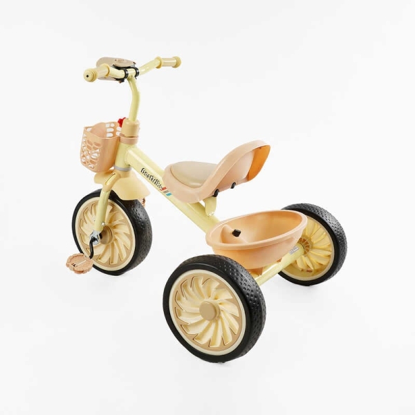 Велосипед 3-х колісний BS-33260 "Best Trike" колеса EVA переднє 12", заднє 10", сталева рама, УКР. ОЗВУЧУВАННЯ, світло, 2 кошики, в коробці