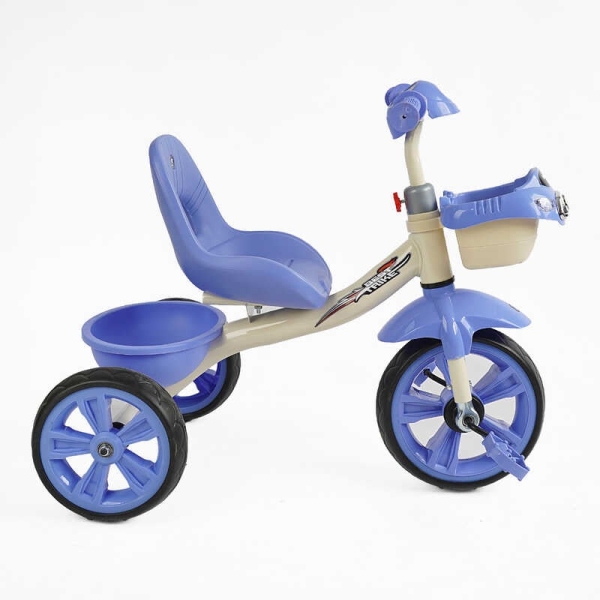 Велосипед 3-х колісний BS-60811 "Best Trike" колеса EVA переднє 10", заднє 8", сталева рама, УКР. ОЗВУЧУВАННЯ, кошик, в коробці