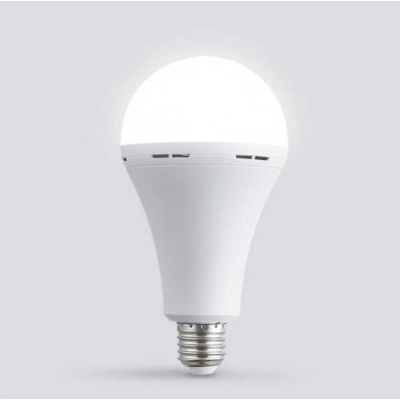 Світлодіодна лампа C 72050 (100) 15 W, з цоколем, холодне світло, працює від мережі та від вбудованого акумулятора, в коробці