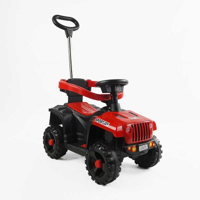 Толокар електричний JOY М-44840 (1) двигун 18W, акумулятор 6V, підсвічування фар, захисний бампер, звуки, музика, пісні укр. та англ. мовами, батьківс