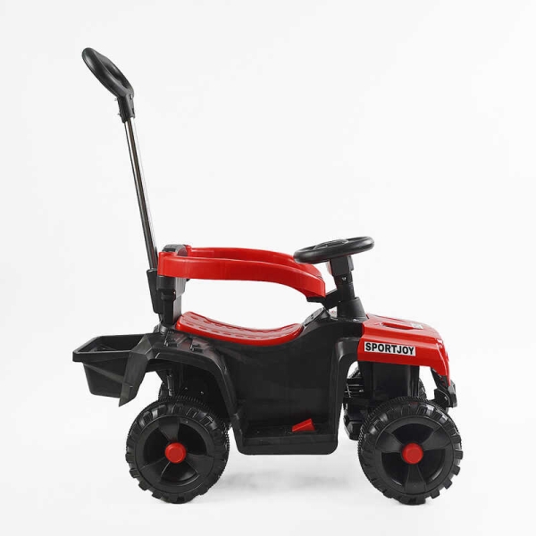 Толокар електричний JOY М-44840 (1) двигун 18W, акумулятор 6V, підсвічування фар, захисний бампер, звуки, музика, пісні укр. та англ. мовами, батьківс