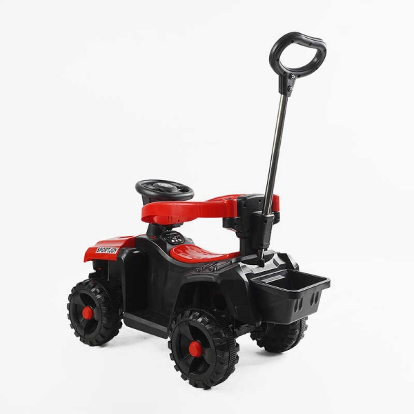 Толокар електричний JOY М-44840 (1) двигун 18W, акумулятор 6V, підсвічування фар, захисний бампер, звуки, музика, пісні укр. та англ. мовами, батьківс