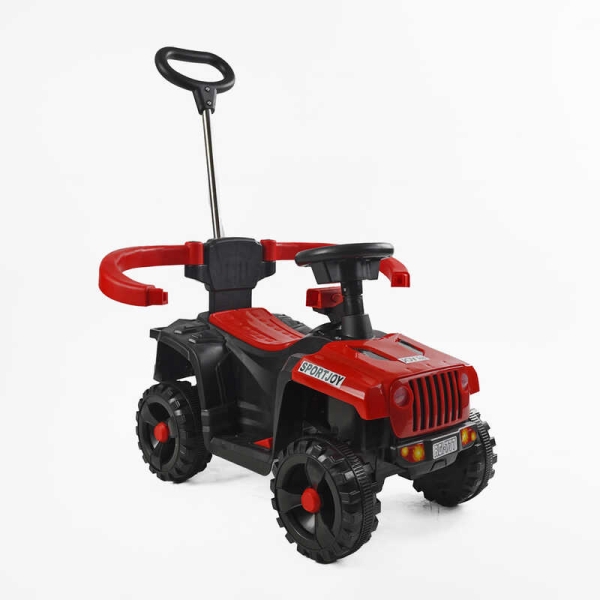 Толокар електричний JOY М-44840 (1) двигун 18W, акумулятор 6V, підсвічування фар, захисний бампер, звуки, музика, пісні укр. та англ. мовами, батьківс