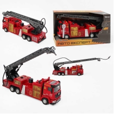 Спецтехніка TK-16041 (36) "Авто Експерт", металопластик, 1:40, звук, світло, інерція, помпова подача води, висувна драбина, рухомі елементи, в коробці