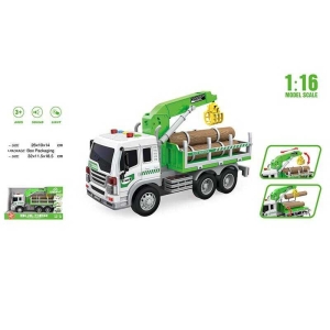 Спецтехніка WY 300 E (24) будівельна вантажівка, масштаб - 1:16, підсвічування, звук, інерція, рухомі деталі, гумові шини, аксесуари, в коробці