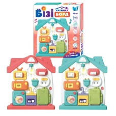 Бізіборд 68307 (24) "WToys", 2 кольори, ОЗВУЧУВАННЯ УКРАЇНСЬКОЮ МОВОЮ, 3 казки, 3 пісні, звуки, підсвічування, віршики, пальчикові ігри, в коробці