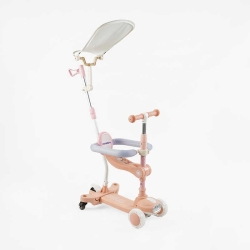 Самокат 5в1 "Skyper" BT-39904 (8) колеса PU125х40мм зі світлом, укр озвучування та підсвічування платформи,с ДОП. КОЛЕСАМИ, захисний бампер, в коробці