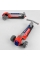 Самокат триколісний RS-9119 (6) Best Scooter, ЧЕРВОНИЙ,  складне алюмінієве кермо, 3 колеса PU зі світлом, d = 120*50 мм