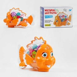 Рибка музична 33707 (72) WToys, Українське озвучення, шестерні, пісня, підсвічування, автоматичний рух, в коробці