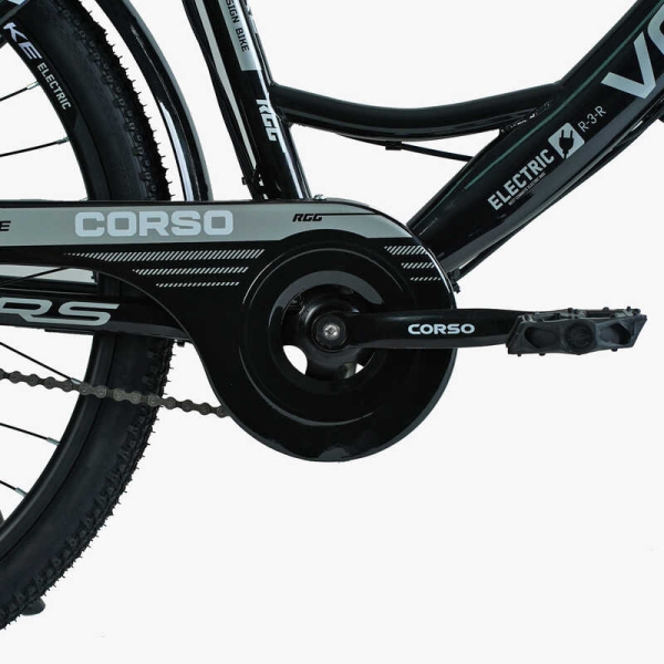 Електровелосипед Corso «Volt Bike» 26" дюймів TB-26033 (1) БЕЗ КОШИКА, рама сталева, одношвидкісний, зібраний на 75, у коробці