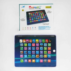 Планшет TK - 09912 (36) WToys, Українське озвучення, 7 режимів, LED підсвічування, абетка, цифри, загадки, пісні, іспит, в коробці