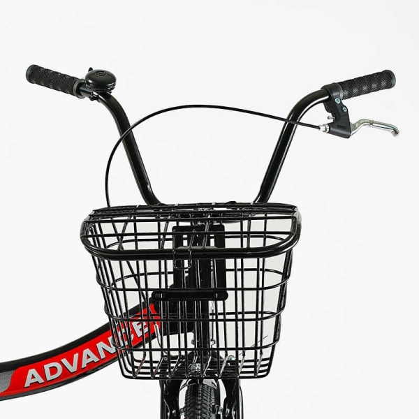 Велосипед складний Corso 24'' Advance AD-24400 + КОШИК, одношвидкісний, складна сталева рама 14'', корзина