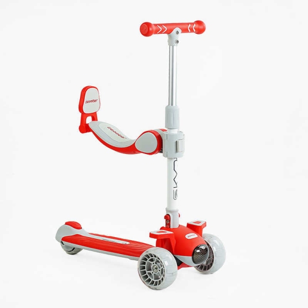 Самокат 5в1 "Skyper" J-08328 (6) колеса PU 125х40мм зі світлом, укр.озвучування та підсвічування платформи, з ДОП. КОЛЕСАМИ, захисний бампер, в коробці