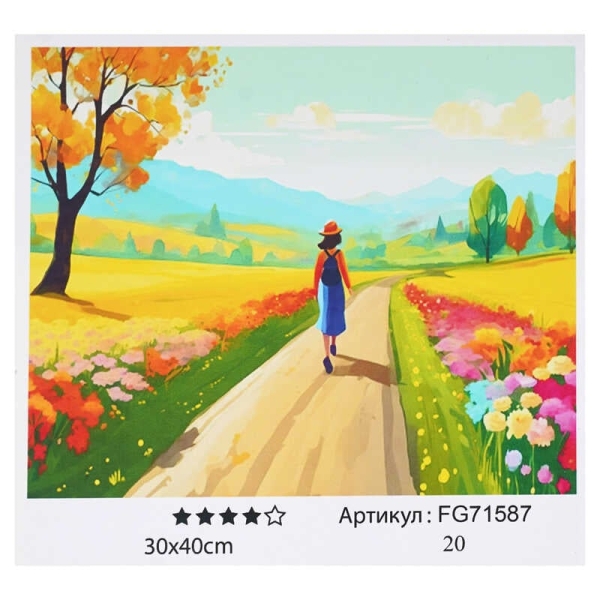 Картина за номерами FG 71587 (30) 4FUN Game Club, 30х40 см, в коробці