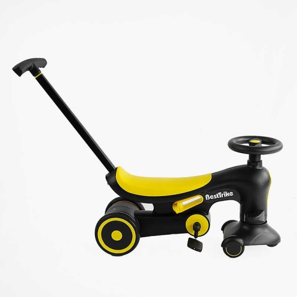 Велосипед-толокар BST-7702 Best Trike (1) матеріал рами нейлон, колеса PU, батьківська ручка, в коробці