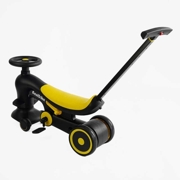 Велосипед-толокар BST-7702 Best Trike (1) матеріал рами нейлон, колеса PU, батьківська ручка, в коробці