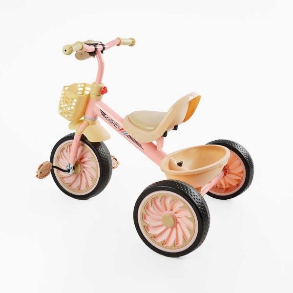 Велосипед 3-х колісний BS-34944 "Best Trike" колеса EVA переднє 12", заднє 10", сталева рама, УКР. ОЗВУЧУВАННЯ, світло, 2 кошики, в коробці