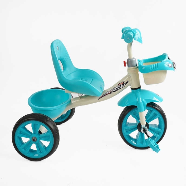 Велосипед 3-х колісний BS-60985 "Best Trike" колеса EVA переднє 10", заднє 8", сталева рама, УКР. ОЗВУЧУВАННЯ, кошик, в коробці
