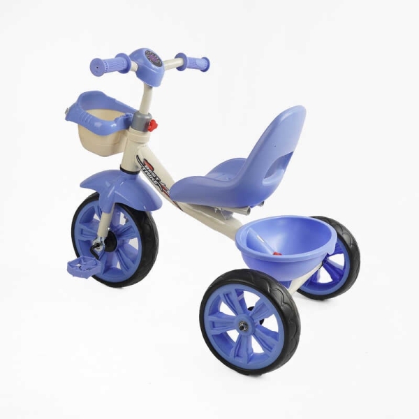 Велосипед 3-х колісний BS-60811 "Best Trike" (1) колеса EVA переднє 10’’, заднє 8’’, сталева рама, УКР. ОЗВУЧУВАННЯ, кошик, в коробці
