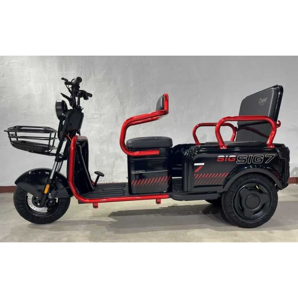 Електричний трицикл Corso SIG-7 SG-447084 двигун 1000W, акумулятор 72V/23Ah, колеса 300-10