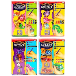 гр Барельєф мал РГБ-02-01,02,03, (12) "Danko Toys", 6 видів, у коробці