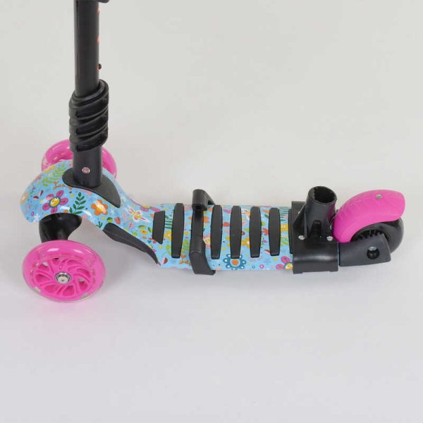 Самокат 5в1 26901 Best Scooter, АБСТРАКЦІЯ, PU колеса, ПІДСВІЧУВАННЯ КОЛІС, в коробці