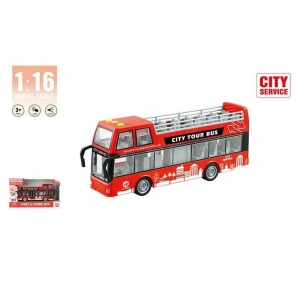 Автобус WY 916 A (24) масштаб 1:16, інерція, звуки, підсвічування, відкриваються дверцята, гумове покриття коліс, в коробці