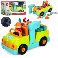 Музичний Автомобіль-Конструктор Ваговозик з Інструментами HOLA 6109
